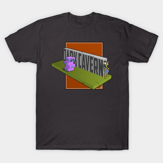 Exploring the dark cavern T-Shirt by vhzc